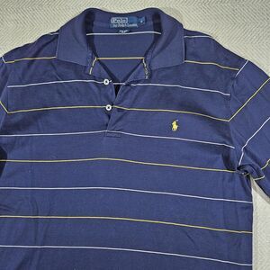 Ralph Lauren Polo Mens Small Navy Pima Cotton Golf Tennis Preppy Business Casual